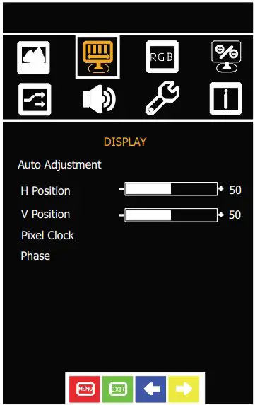 iTECH ECHW2400HDWT2 Chassis LCD Display User Manual - DISPLAY