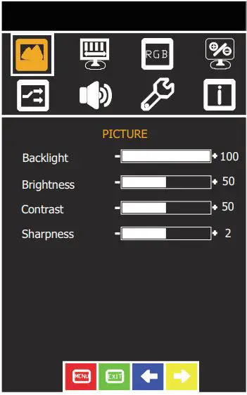 iTECH ECHW2400HDWT2 Chassis LCD Display User Manual - PICTURE