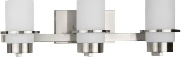 PROGRESS LIGHTING P300415-009 Reiss Collection Three Light Modern Farmhouse Brushed Nickel Vanity Light-FIG1