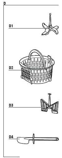 moulinex HF506111 Click and Cook Multifunction Kitchen Robot-5