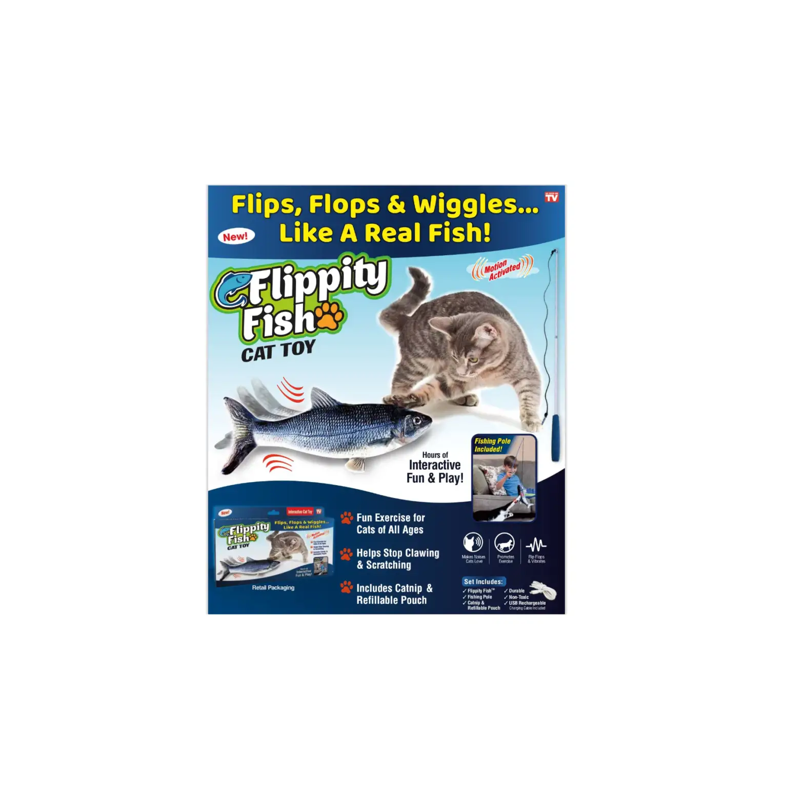 Flippity Fish Amazingly Realistic Cat Toy Flips Instruction Manual Flippity Fish Amazingly Realistic Cat Toy Flips Instruction Manual