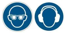 HILTI X-CC U CEILING CLIP with Nail Submission Folder User Manual - Personal protective equipment symbol