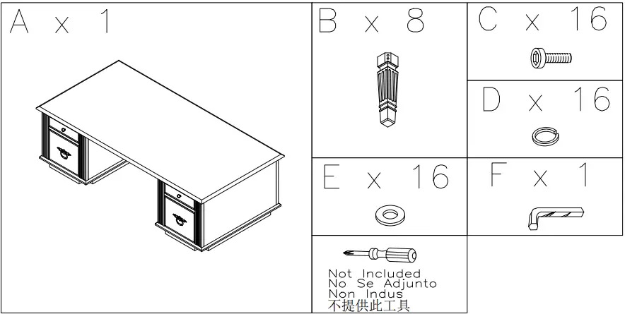 ASHLEY H527-26 Hamlyn 60 Inch Home Office Desk-FIG2