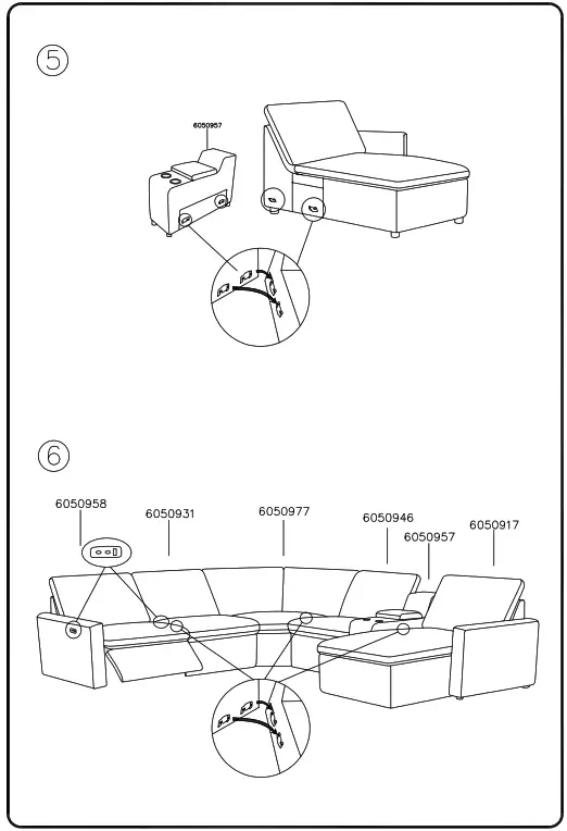 ASHLEY 6050916 Hartsdale Reclining Fabric Sofa - 4