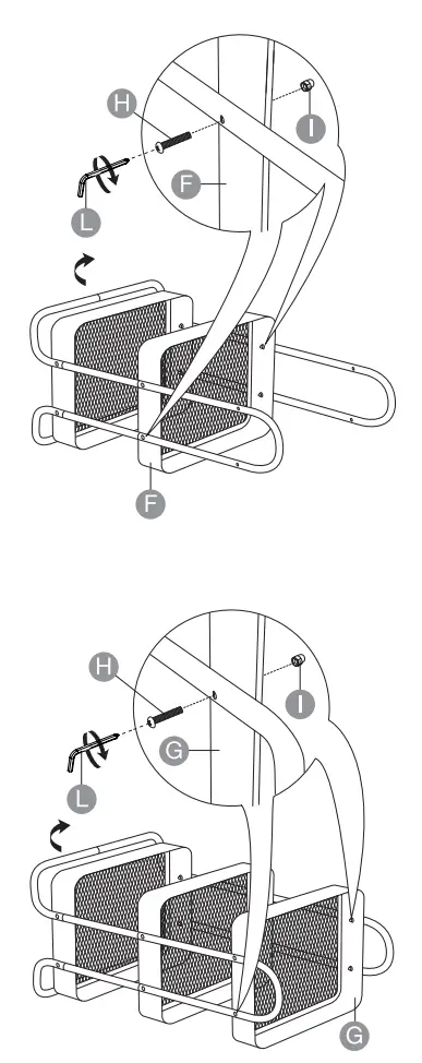mazon basics B07V126F2D 3 Tier Rolling Utility or Kitchen Cart - Fig 2