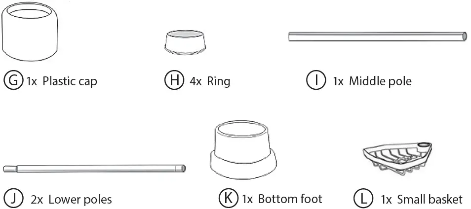 SortWise SW-IRN-015-2 Adjustable Bathroom Tension Corner Pole Caddy 02
