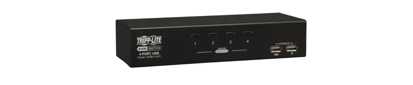 Tripp-lite B006-vu4-r 4 Port Desktop Kvm Switch Owner's Manual