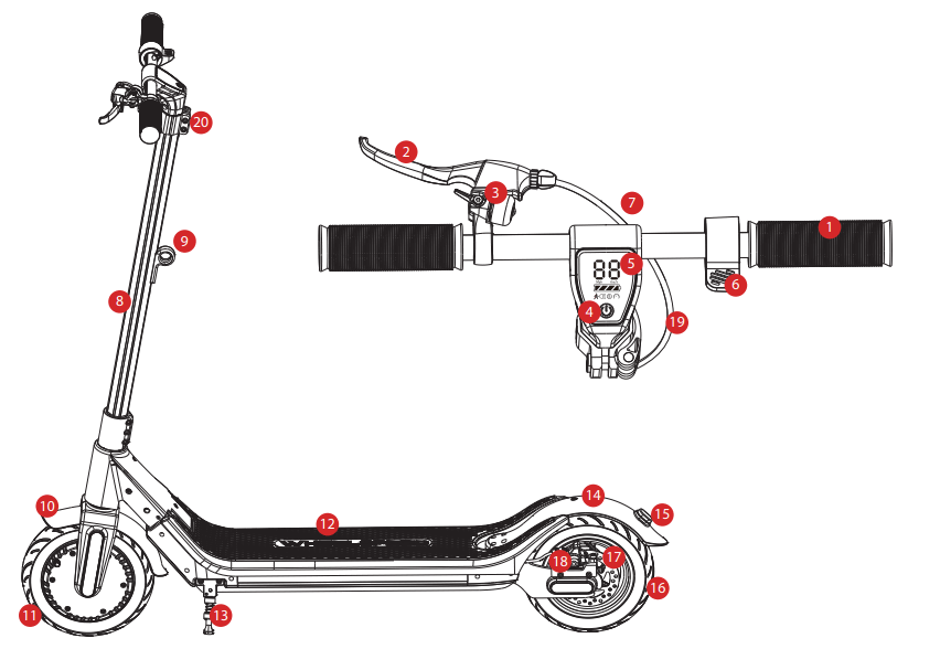 WHEELSPEED WS1 PRO Electric Scooter - fig 1