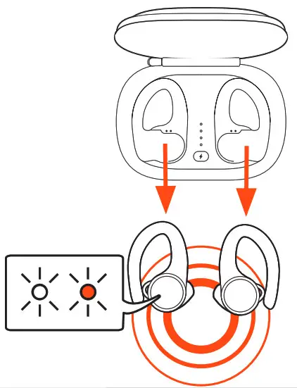 Plantronics BackBeat FIT 3200 Series-Power, pair and charge-Pair first time