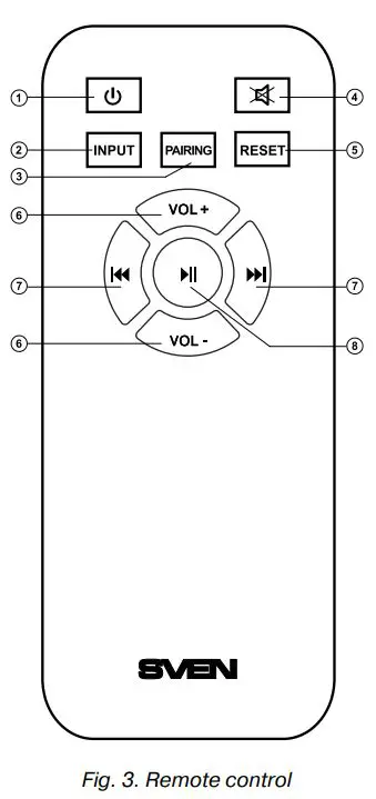 SVEN MС-30 Multimedia Acoustic Bluetooth 2.0 System User Manual - Fig 3