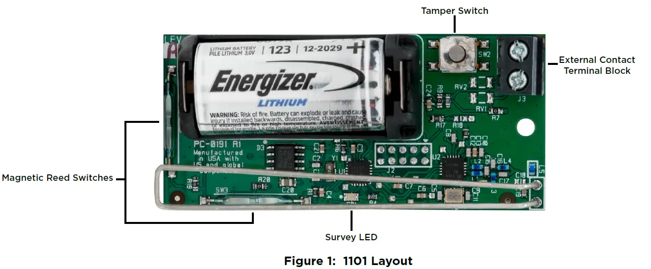 DMP 1101 Series Wireless Universal Transmitter PCB Layout
