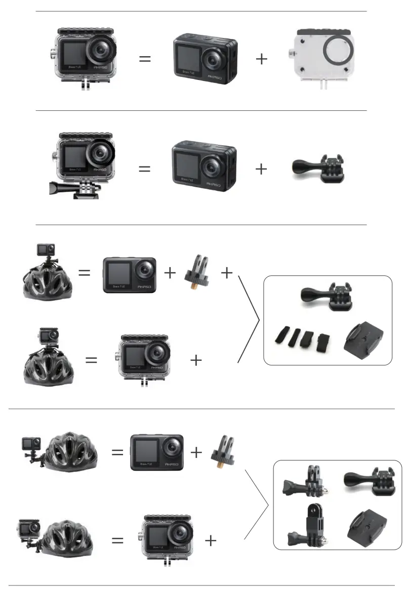 AKASO Brave 7 LE 4K Waterproof Dual Screen Sport Action Camera - figure 13