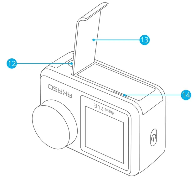 AKASO Brave 7 LE 4K Waterproof Dual Screen Sport Action Camera - figure 4