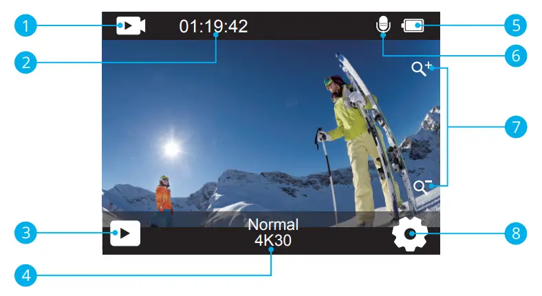 AKASO Brave 7 LE 4K Waterproof Dual Screen Sport Action Camera - figure 5