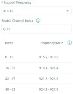 LoRaWAN Settings