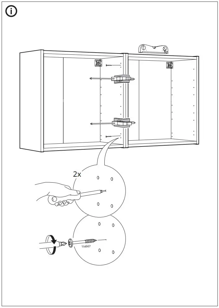 IKEA 90440429 ENHET Wall Cabinet with 1 Shelf Instruction Manual - Assembly 10,1