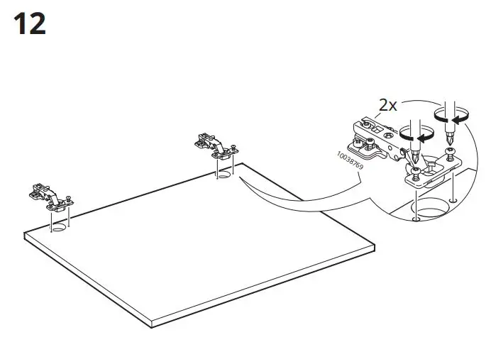 IKEA 90440429 ENHET Wall Cabinet with 1 Shelf Instruction Manual - Assembly 12