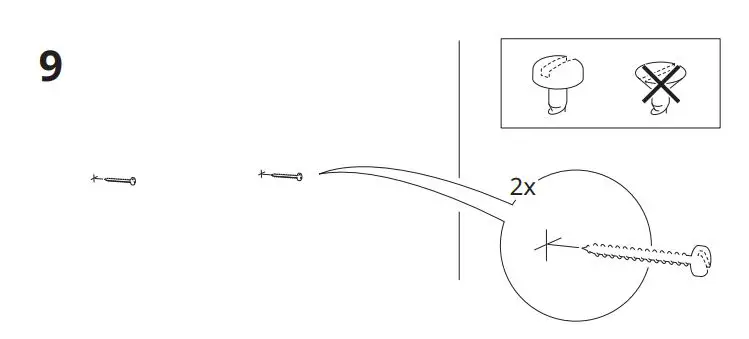 IKEA 90440429 ENHET Wall Cabinet with 1 Shelf Instruction Manual - Assembly 9