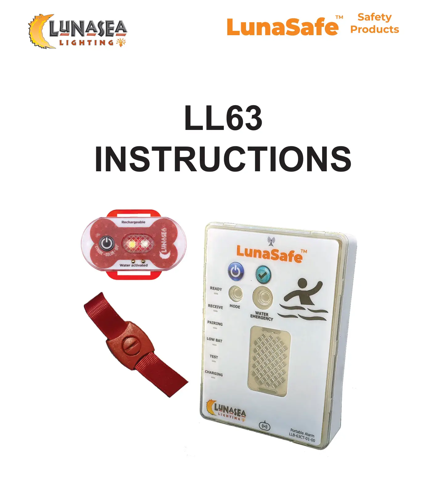 LUNESEA LunaSafe LL63 Transmitter Instructions