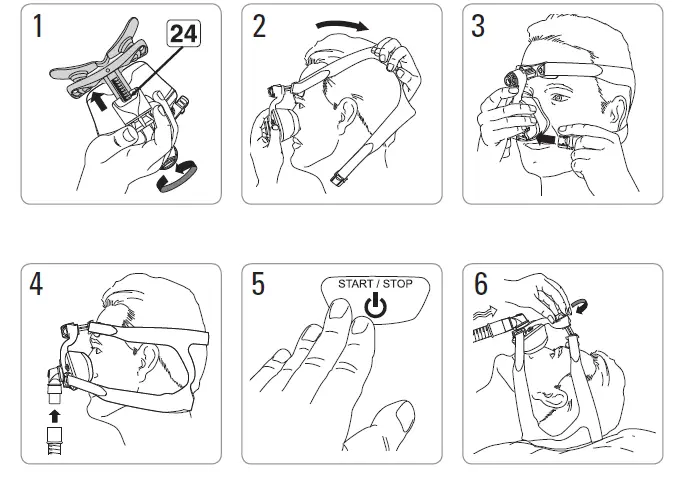 RESMED Mirage SoftGel Nasal CPAP Mask with Headgear-1