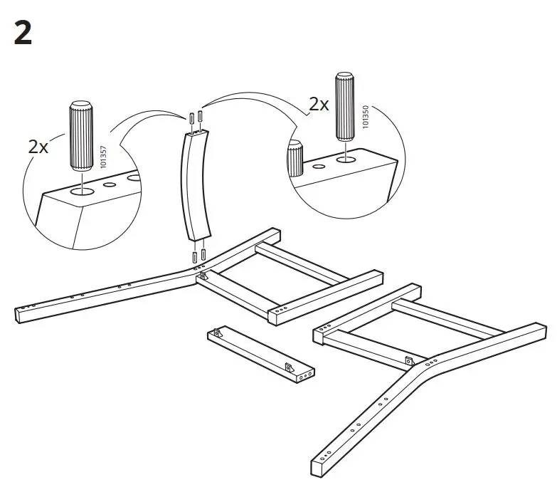 IKEA 003.691.11 NORDVIKEN Chair Instruction Manual - Installation 2