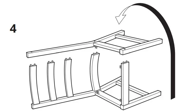 IKEA 003.691.11 NORDVIKEN Chair Instruction Manual - Installation 4