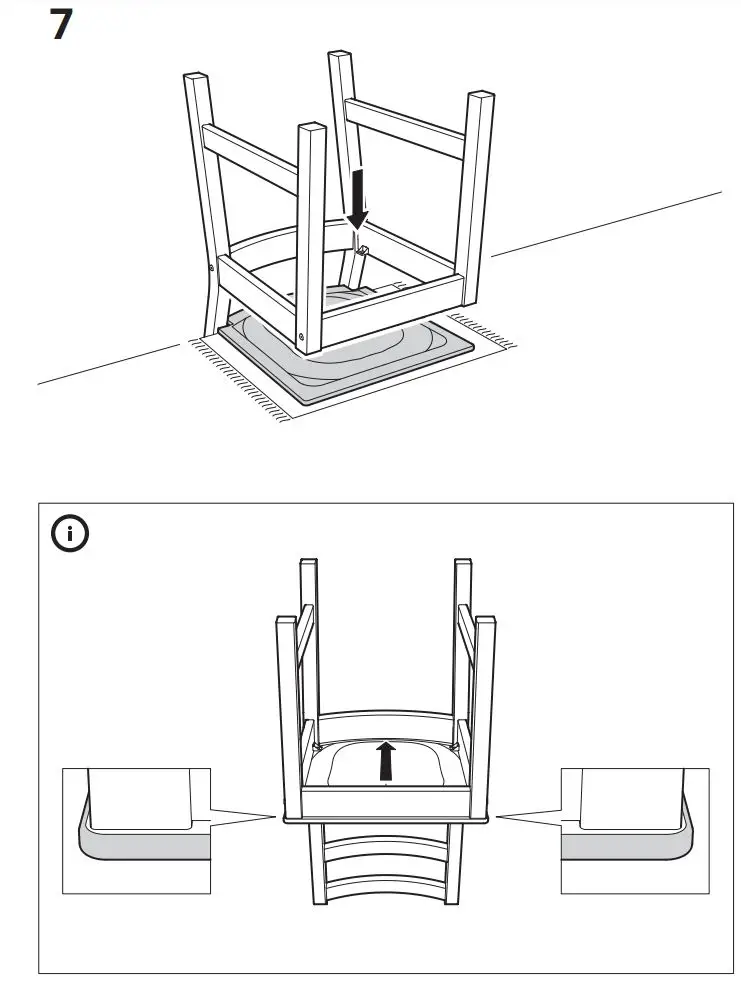 IKEA 003.691.11 NORDVIKEN Chair Instruction Manual - Installation 7