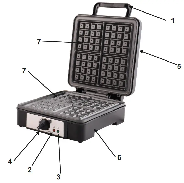 ADLER AD 3049 Waffle Maker - Product Overview