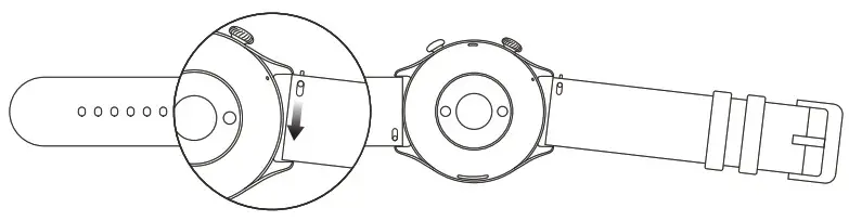 amazfit GTR 3 Pro Smart Watch - Disassembling and Assembling the Watch Strap