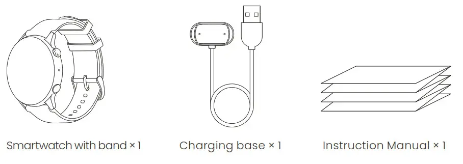 amazfit GTR 3 Pro Smart Watch - Package Contents