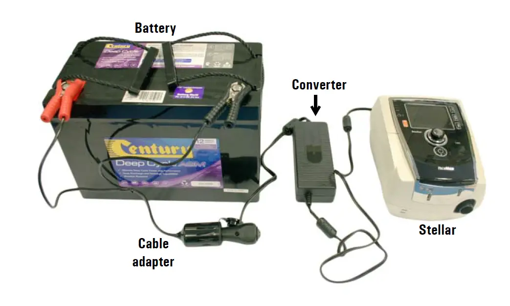 ResMed Battery Cable Adapter Converter and S9 with Humidifier-7