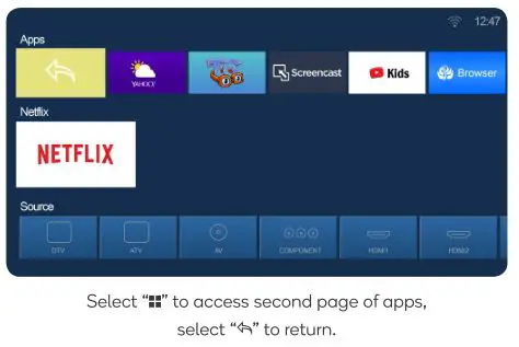 kogan 43” SMART HDR 4K LED TV - APPS 3