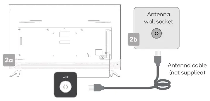 kogan 43” SMART HDR 4K LED TV - Connect to antenna