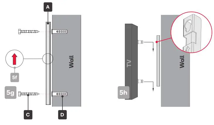 kogan 43” SMART HDR 4K LED TV - Optional wall-mounting installation 2