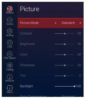 kogan 43” SMART HDR 4K LED TV - PICTURE SETTINGS