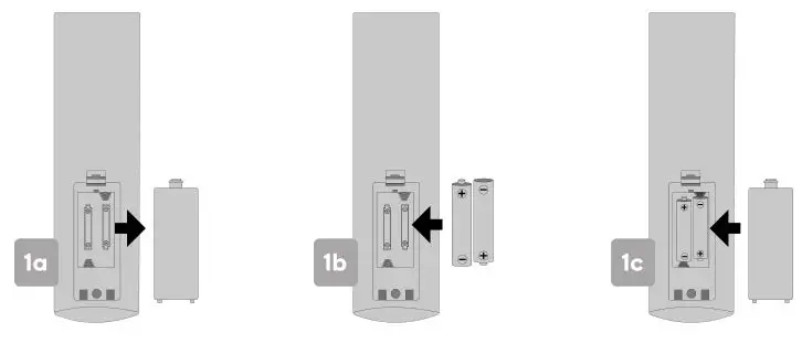 kogan 43” SMART HDR 4K LED TV - Remote control assembly