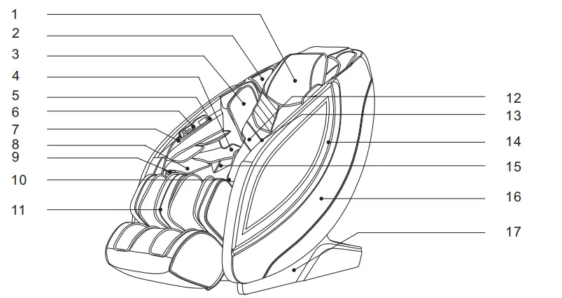 Osaki Titan Pro 3D Cascade Massage Chair - personal injuries 9