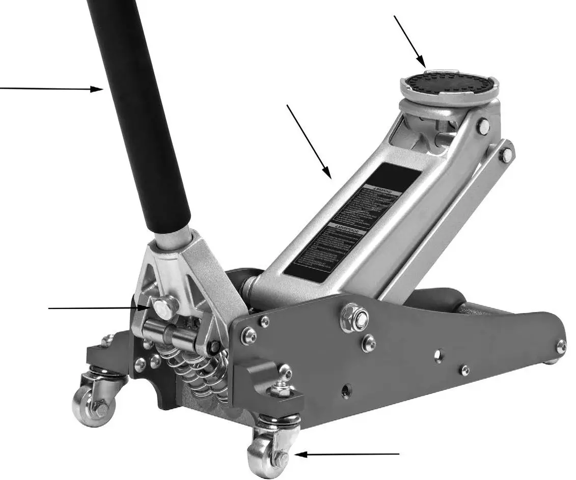 MEEC TOOLS 011853 1.5T 88-358mm Garage Jack fig 1