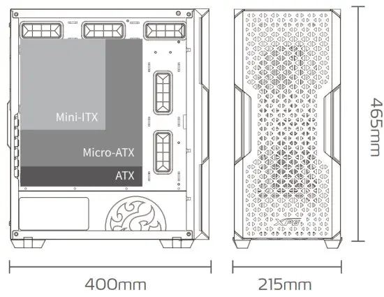 XPG STARKER AIR Compact Mid-Tower Chassis - COMPATIBILITY