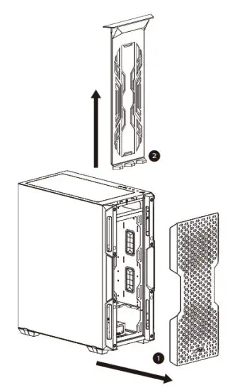XPG STARKER AIR Compact Mid-Tower Chassis - REMOVING