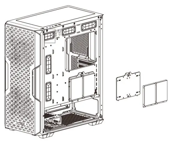 XPG STARKER AIR Compact Mid-Tower Chassis - Support
