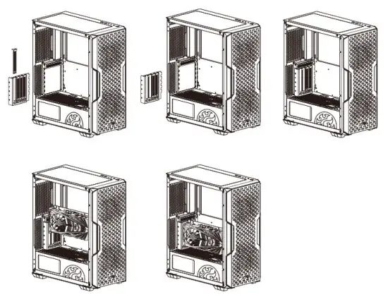 XPG STARKER AIR Compact Mid-Tower Chassis - bracket