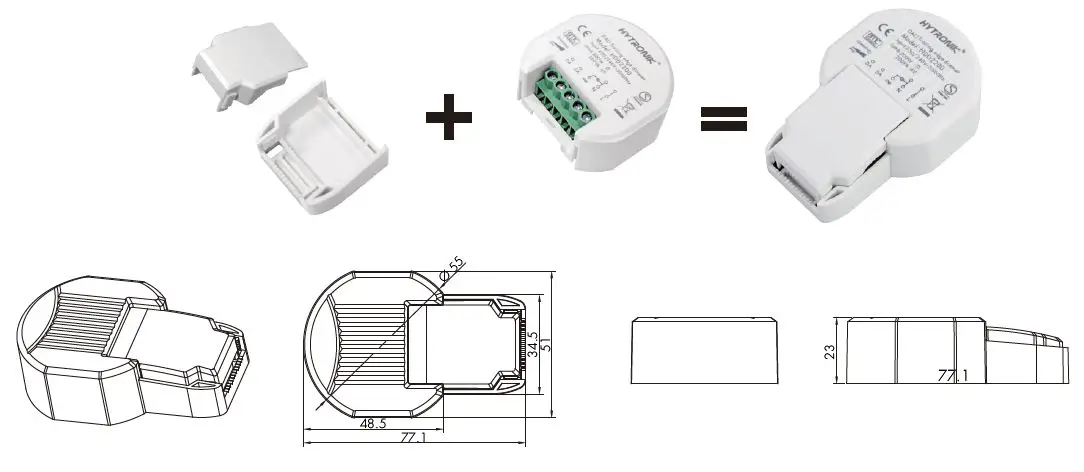 HYTRONIK HDD2200 Dali Trailing Edge Dimmer 3