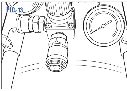 BLACKRIDGE Compressor Belt-Drive -Air fitting outlet