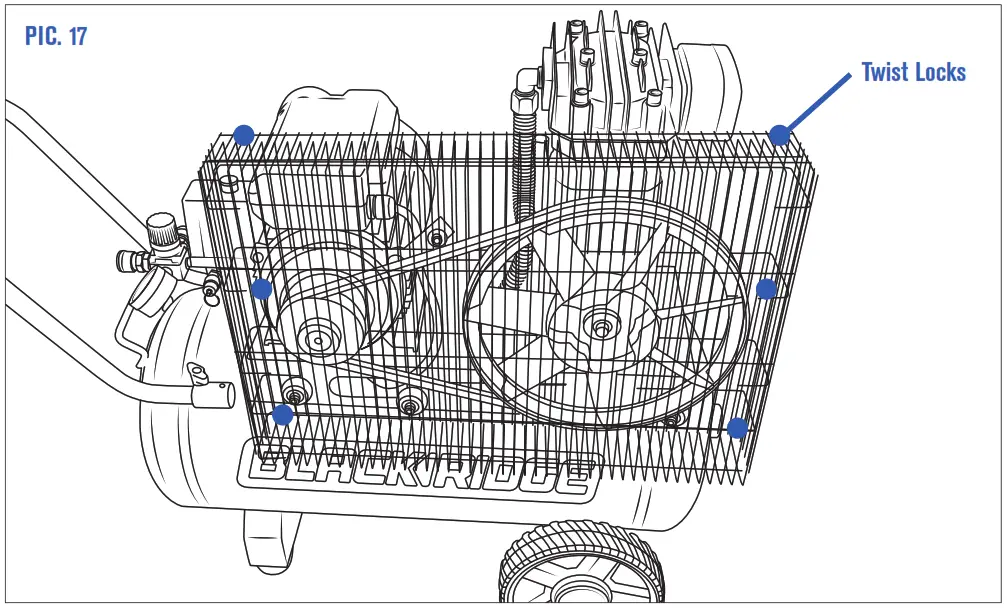 BLACKRIDGE Compressor Belt-Drive - 5HP AIR