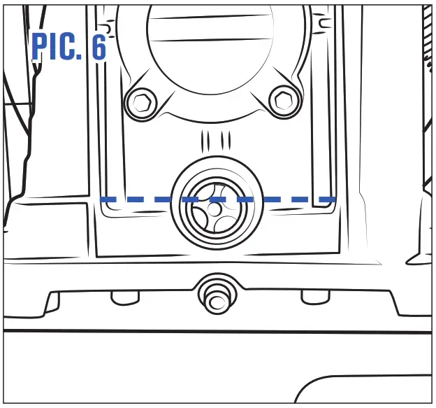 BLACKRIDGE Compressor Belt-Drive - Checking the oil level