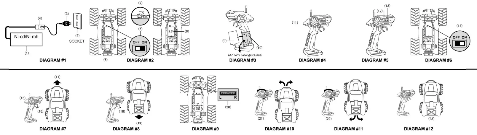 Shantou-Zingo-Hobby-904-Remote-Control-Car-Series-1