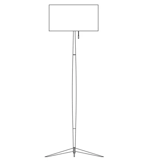 John Lewis Spindle Wood Floor Lamp