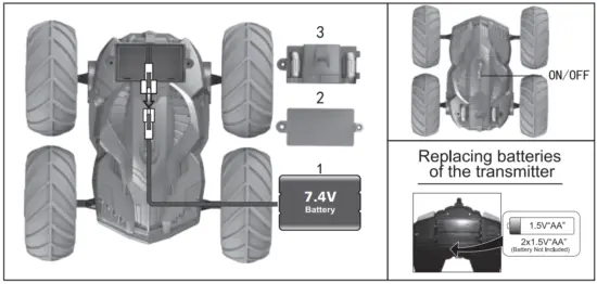 WeCool 600204 LumiTek R C Extreme Stunt Nado - fig1