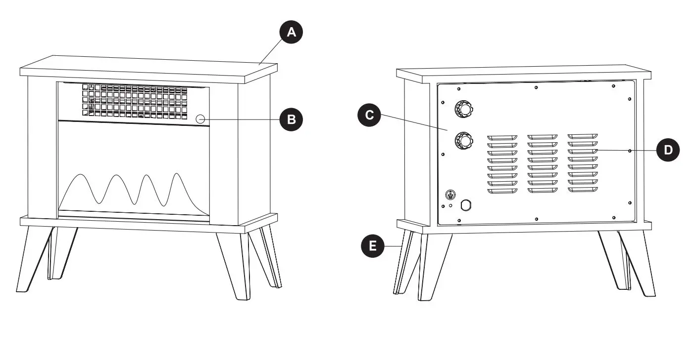 COSTWAY-ES10034US-14-Inches-Portable-Electric-Fireplace-Heater-with-Realistic-Flame-Effect-1